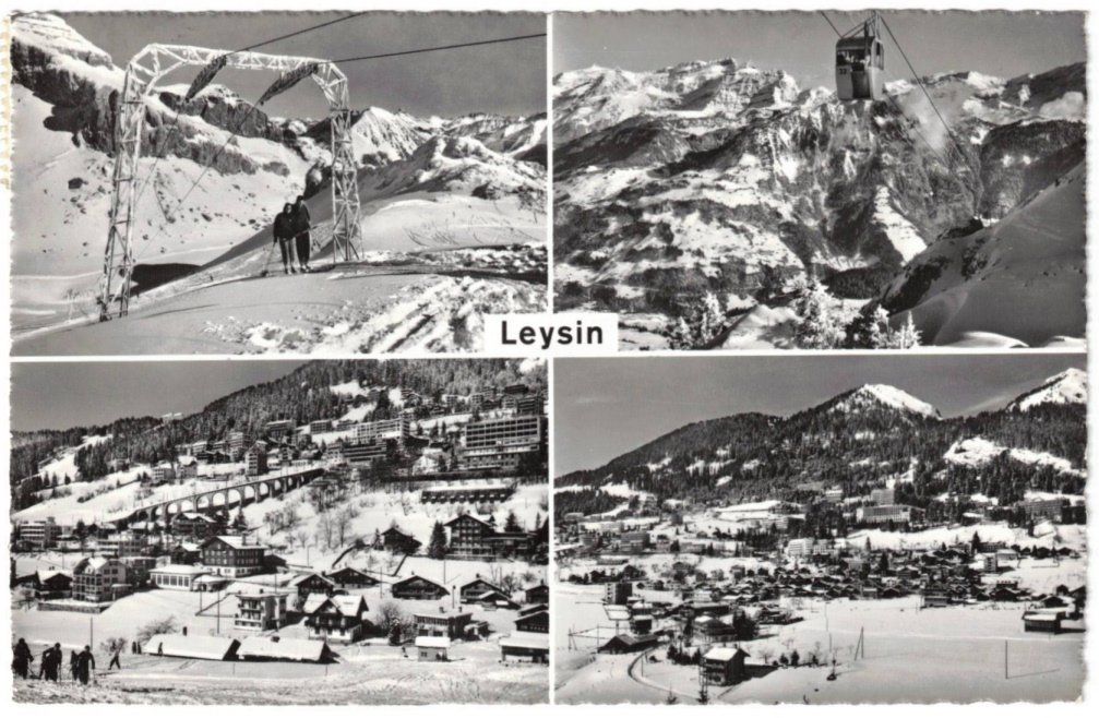 Ansichtskarten: Leysin - 4 Bild AK – Gebraucht aus Binningen von Mountainrider
