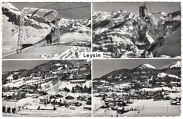 Leysin - 4 Bild AK