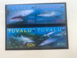 Tuvalu 2000 WWF Satz Sandtigerhai postfrisch 2 Paare