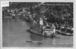 Chateau de Chillon, par avion - Flugaufnahme