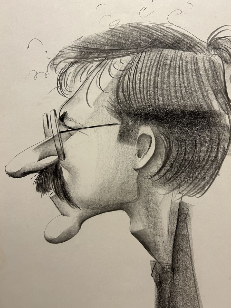 Arts picturaux & lithographies: Grafik Karikatur von N. A. Ems 85 – D'occasion à Lanzenhäusern par vic63 1