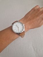 Klassische Uhr mit braunem Lederarmband, Sommerlook!