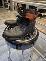 Bottes Roberto Santi en cuir noir, taille 41, parfaites!