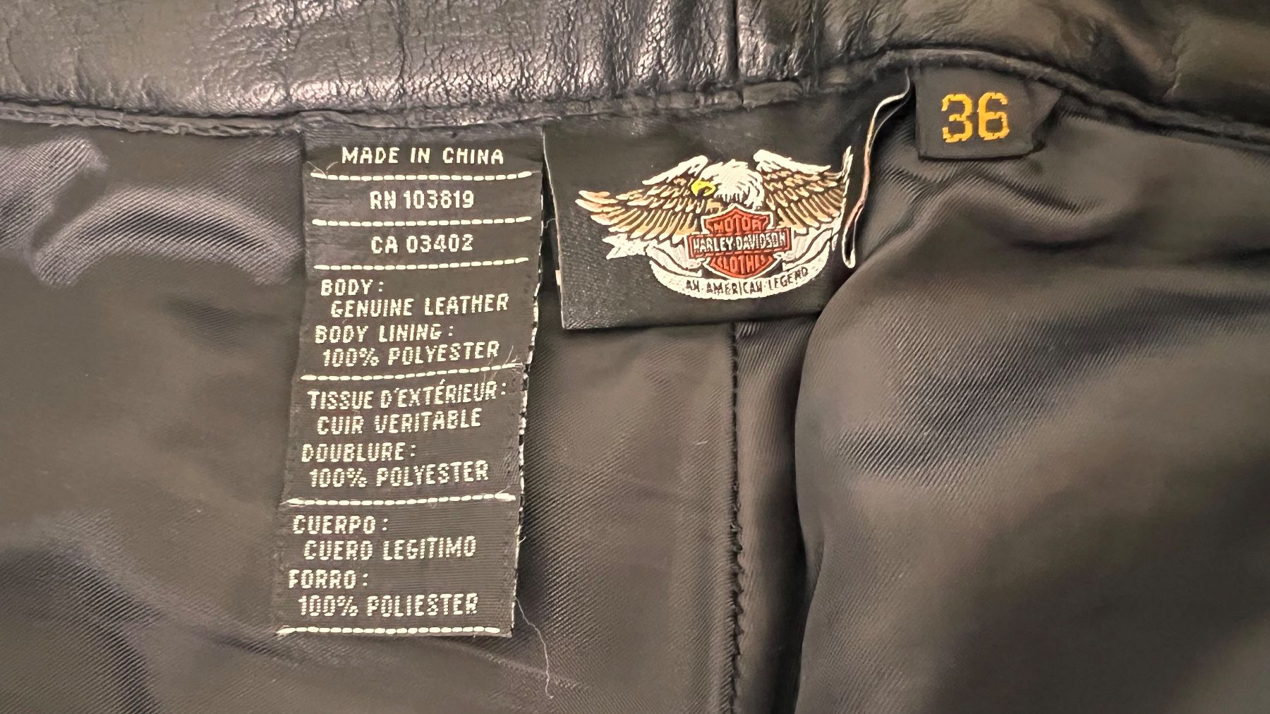 Harley-Davidson Hosen: Harley Davidson Lederhose – Gebraucht aus Adliswil von groenland01 4
