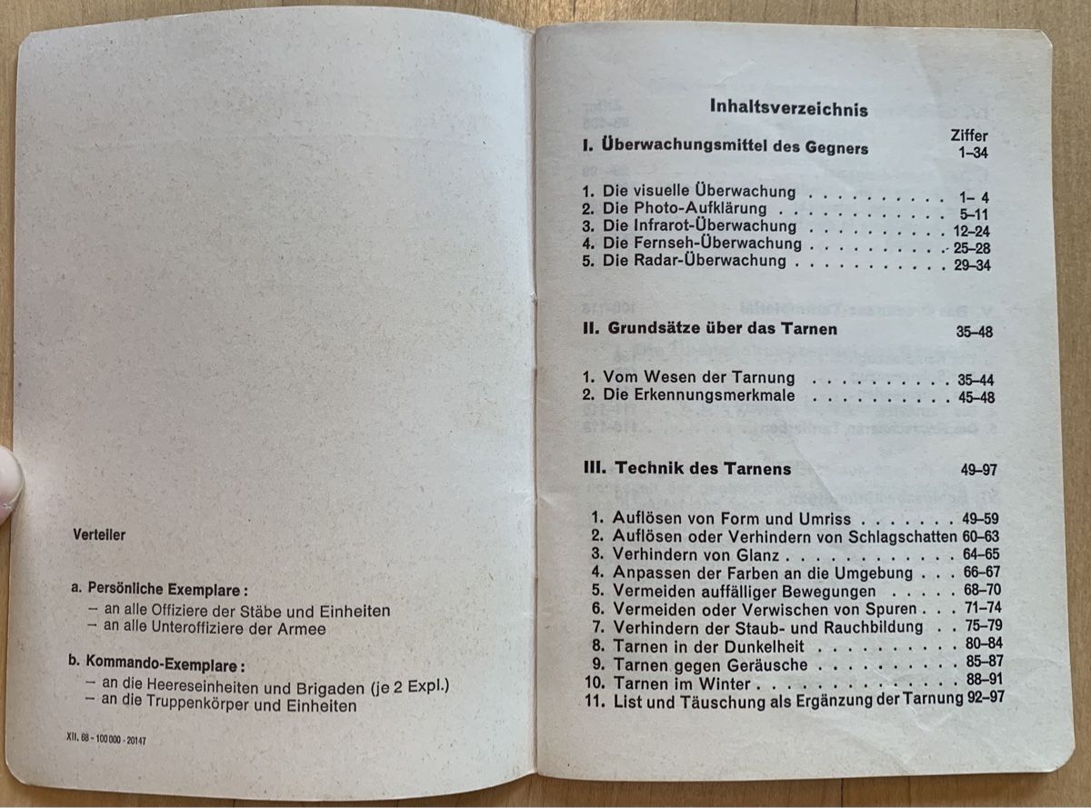 Libri: Reglement 51.21d Das Tarnen – Usato da Goldingen venduto da Bergler012 1