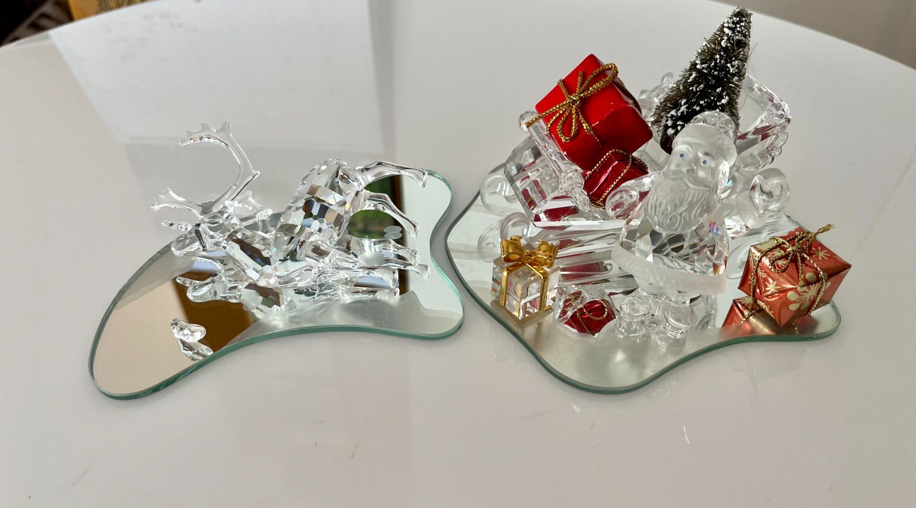 Swarovski Tutte le decorazioni: Swarovski vintage Weihnachtsmann mit Schlitten – Usato da ST. GALLENKAPPEL venduto da EliB