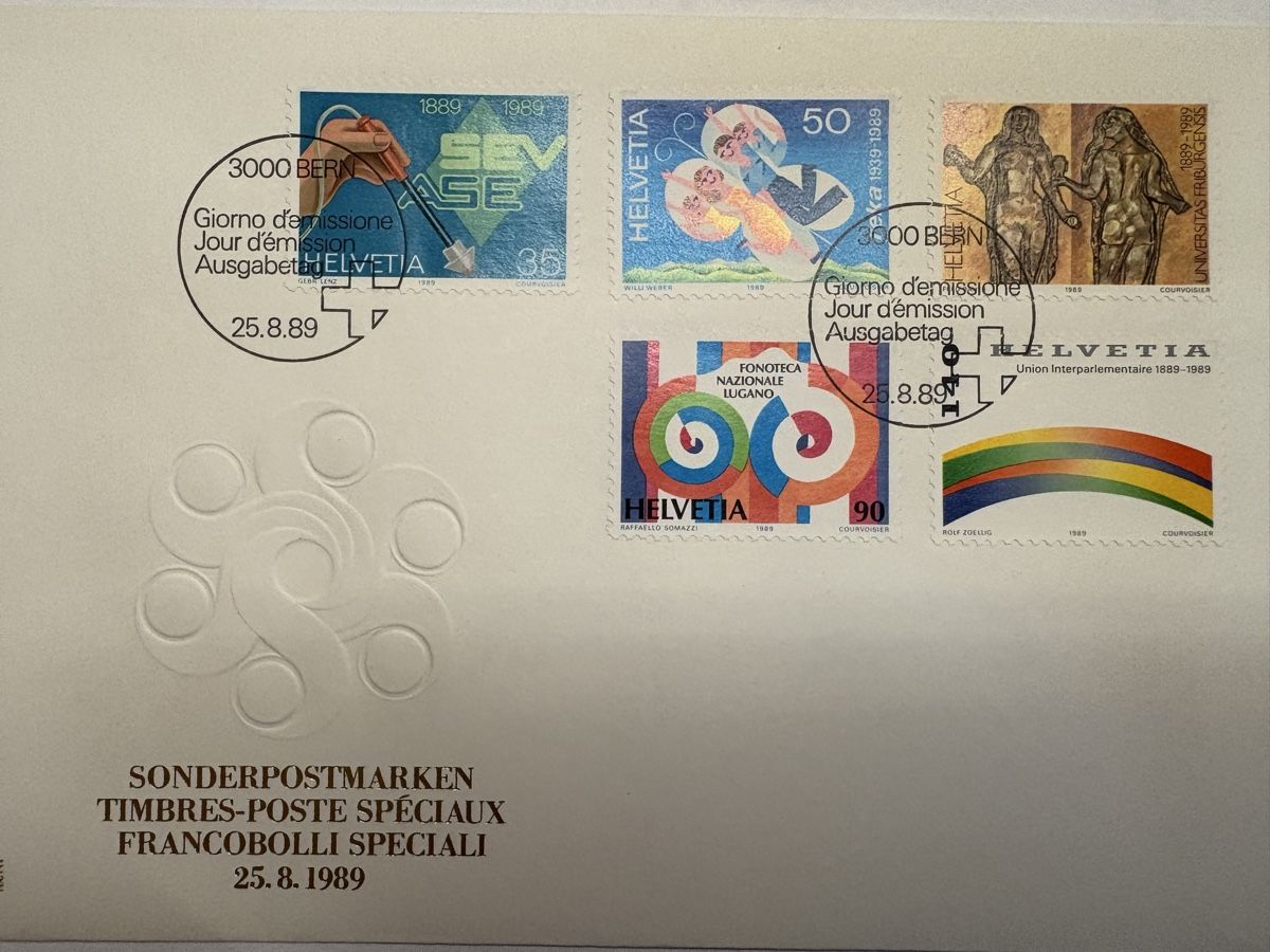 Tutti i francobolli: FDC Znr. 777 - 781 – Usato da Wohlen AG venduto da Eschiedsrichter