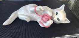 FIGURINE CHAT CHATON PELOTTE