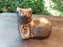 Mexikanische Tonala Katze, Keramik, Handbemalt