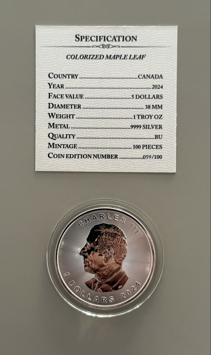 Tutti le monete: Magic Skull  Maple Leaf 2024 -1oz Silber Lim.100 St. – Usato da Zürich venduto da Circle-9-Coins 2
