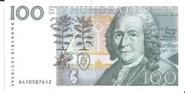 100 Kronor Banknote, Schweden
