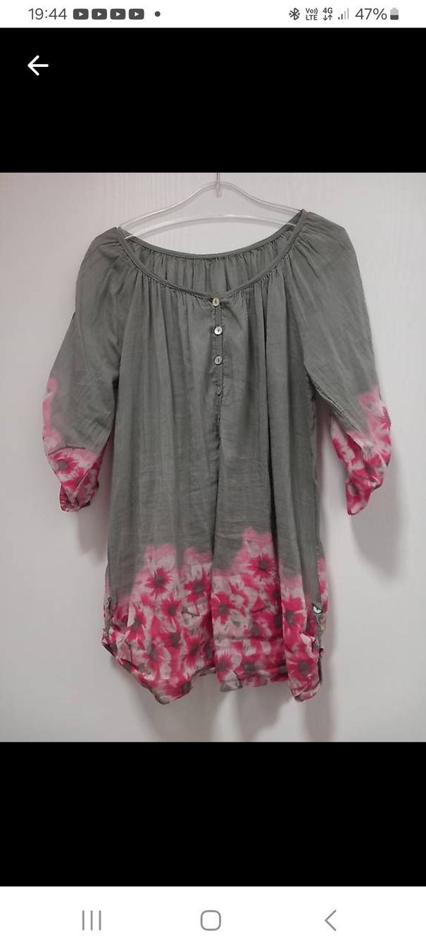 Tuniche: Tunika Bluse_ margenta olive. M – Usato da Näfels venduto da gil_sindamel 3