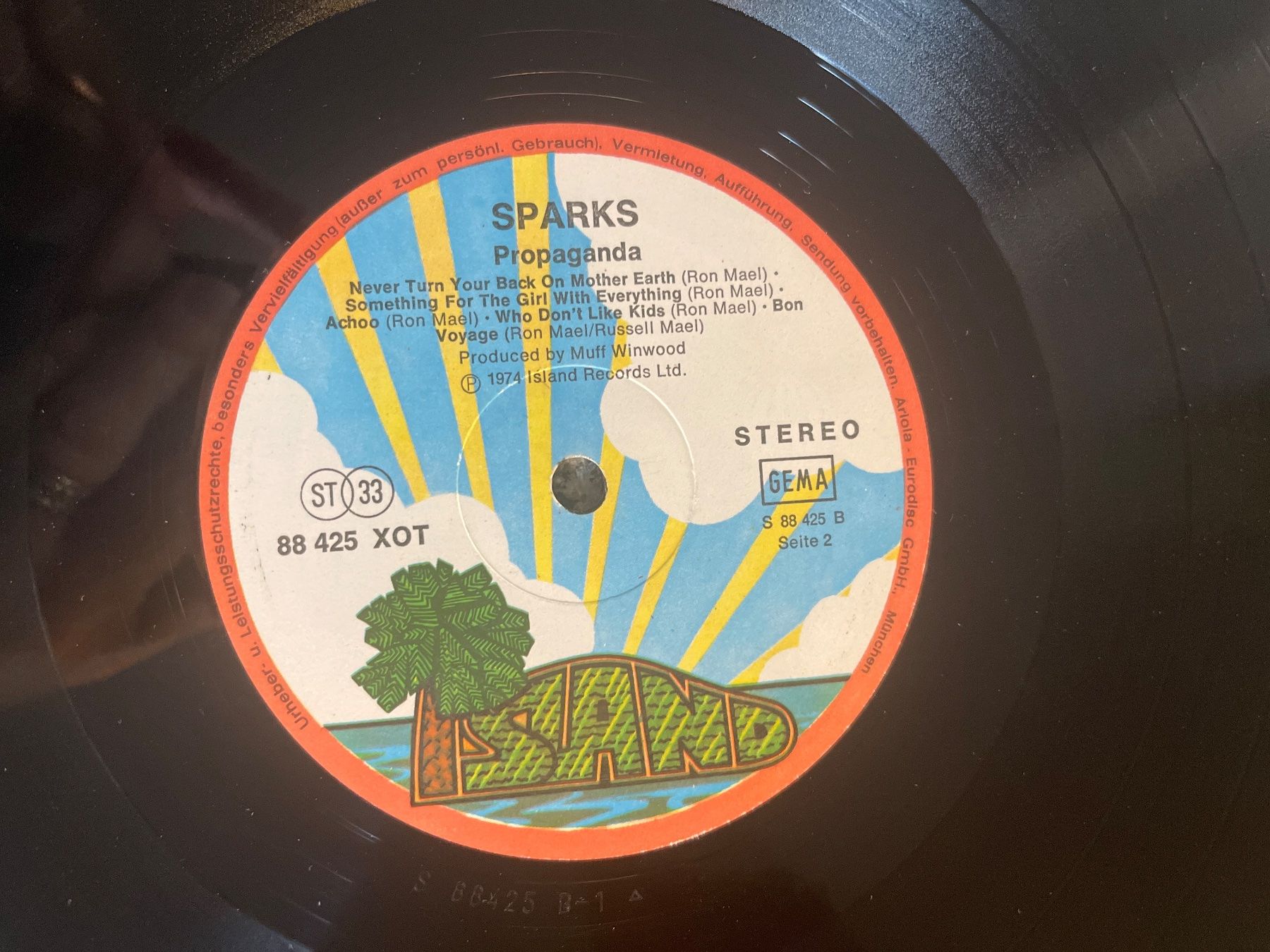 Dischi in vinile: A398/SPARKS - Propaganda – Usato da Frutigen venduto da Philippe_jsp 2