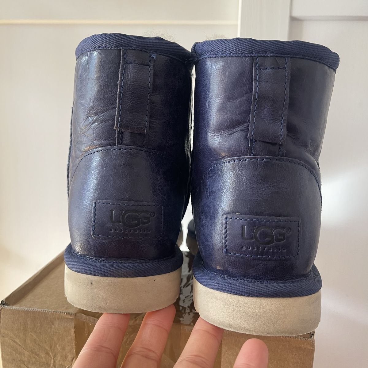 Ugg Scarpe da donna: UGG Boots Australia Leder dunkelblau Gr. 38 – Nuovo (secondo la descrizione) da Bern venduto da dek_7bjd 5