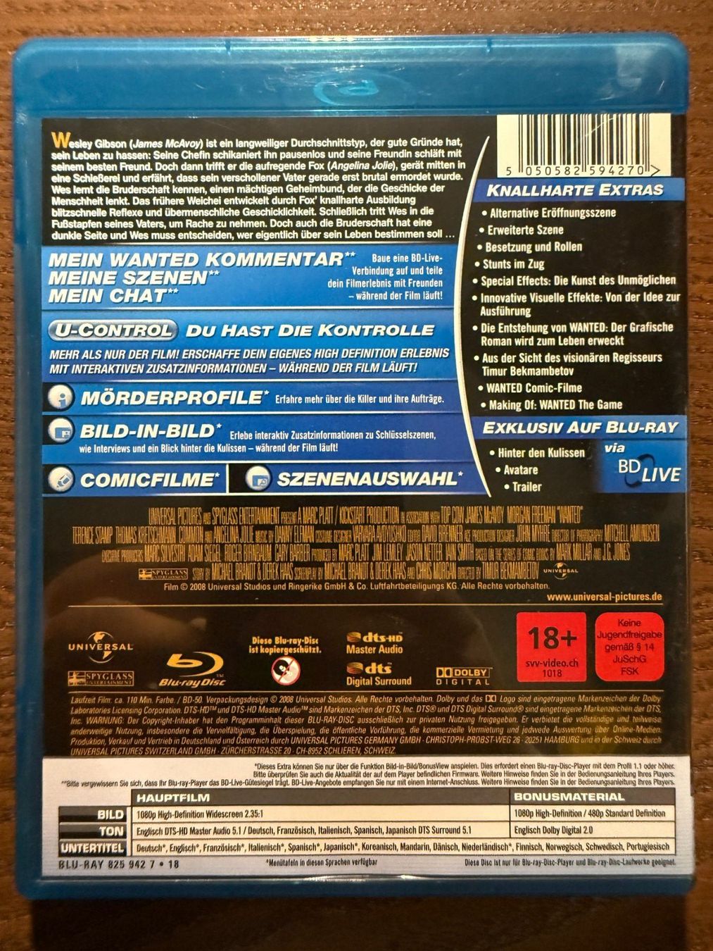 Tutti i DVDs: Wanted – Usato da Zürich venduto da Blu-ray_ZH 1