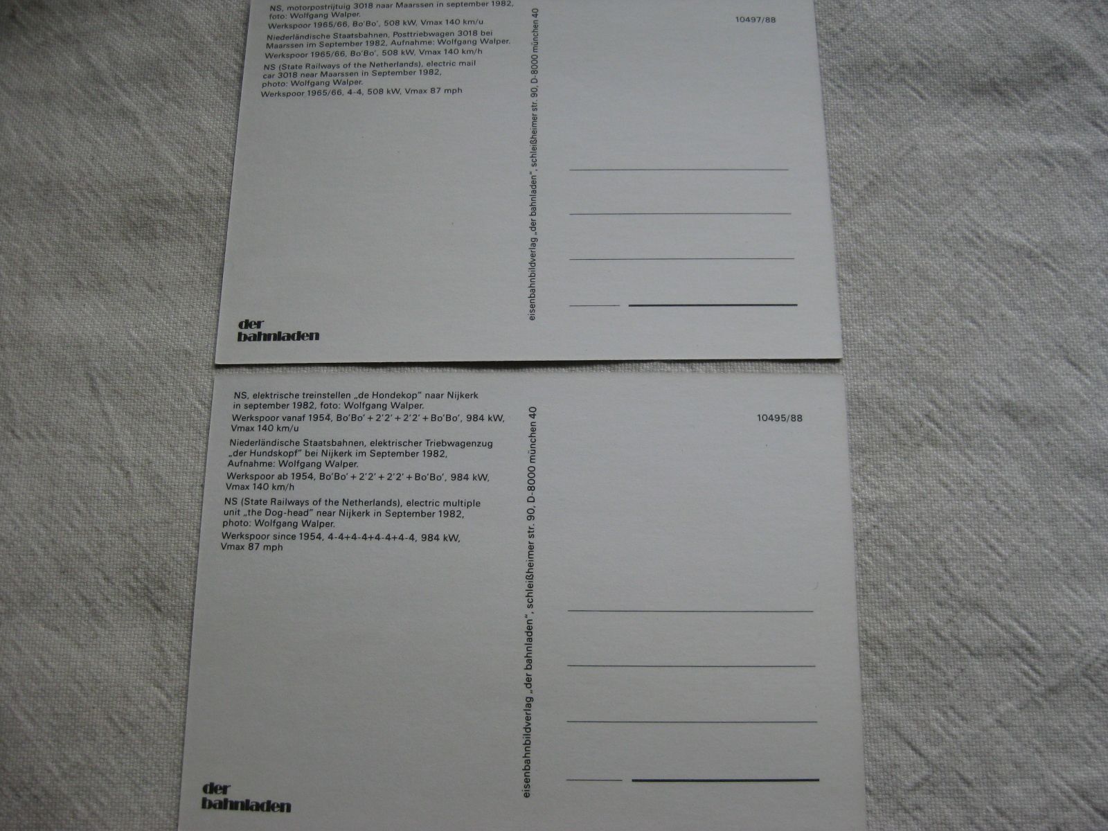 Cartoline postali: 2x AK NS Hundekopf Zug – Usato da Malters venduto da Marosko 1