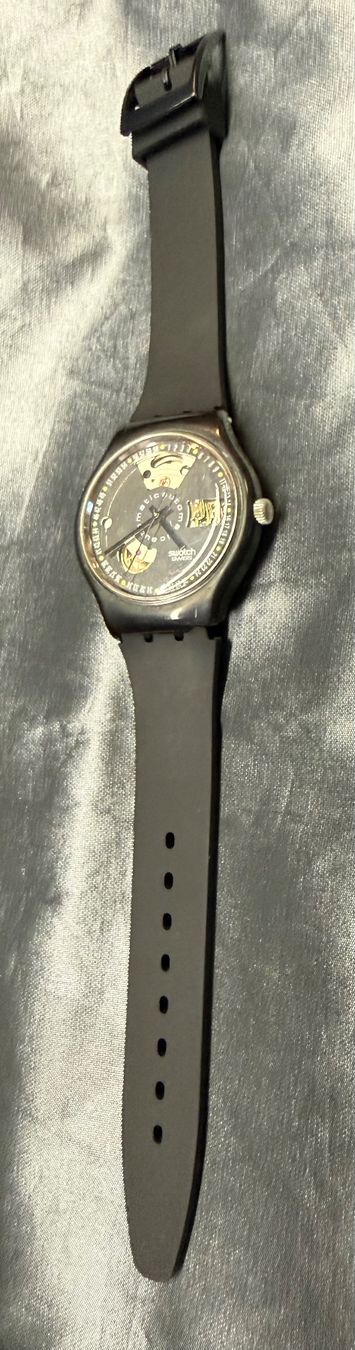 Swatch Uhren: Swatch Automatic Uhr Black Motion SAB100 Swiss Made – Gebraucht aus Glattbrugg von Xena14 5