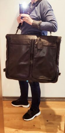 Kleidersack, Reisetasche, Echtleder