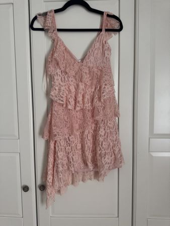 ZARA Spitzentop rosa, Gr. S