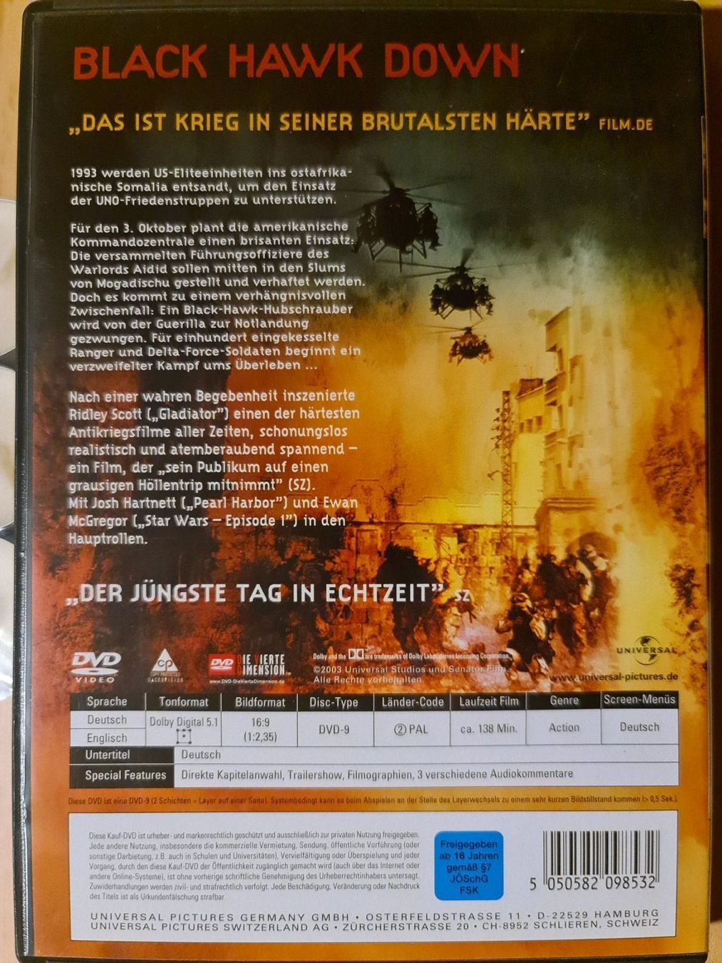 Alle DVDs: Black hawk down – Gebraucht aus Dintikon von Vexi 1
