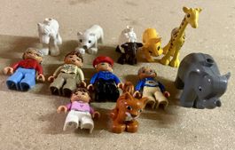 Lego Duplo, Tiere, Figuren, Bauplatte und Bausteine