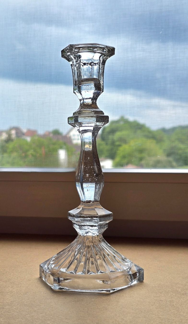 Portacandele: Art Deco  antiker Kerzenständer Glas – Usato da Rheinau venduto da MakalekaAloha 3