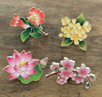 Set 4x Pin Blume