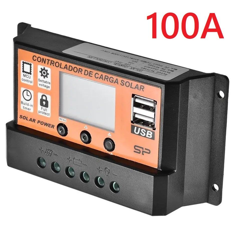 Konverter: 100A Solarpanel-Laderegler 12/24V Solar Controller – Neu (gemäss Beschreibung) aus Badäl von RYzeR9980X4D