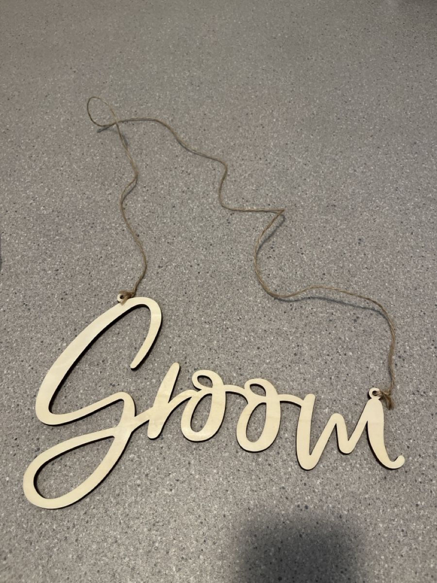 Tutte le decorazioni: "Bride" & "Groom" Holzschilder - Perfekt für Hochzeit! – Usato da Zürich venduto da Bora_0506 3