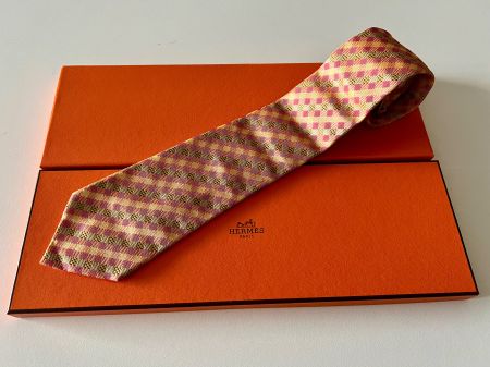 Cravate HERMES-Paris „Summer Fantasy“ - avec box original