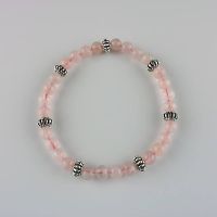 Edelstein-Armband Rosenquarz - Ø 6