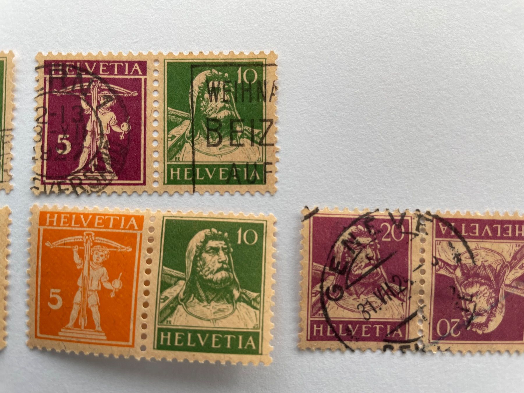 Tous les timbres: 5 Tête-bèche – D'occasion à Sonceboz-Sombeval par Comment2 2