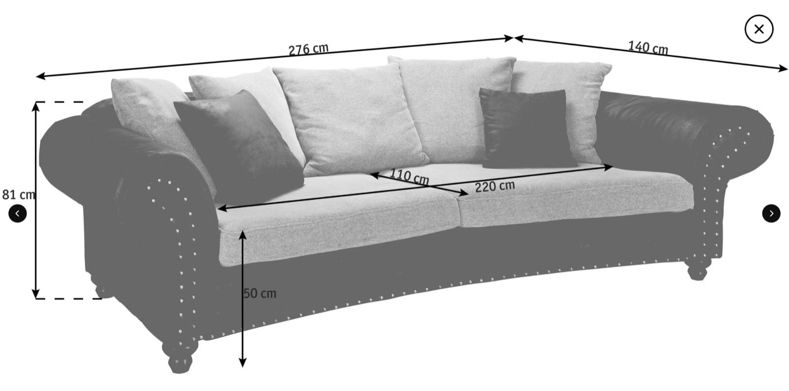 Sofas: Landscape Mega Sofa Micro Faser – Gebraucht aus Winkel von brocki93 3