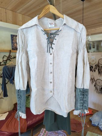 Medieval linen bluse S