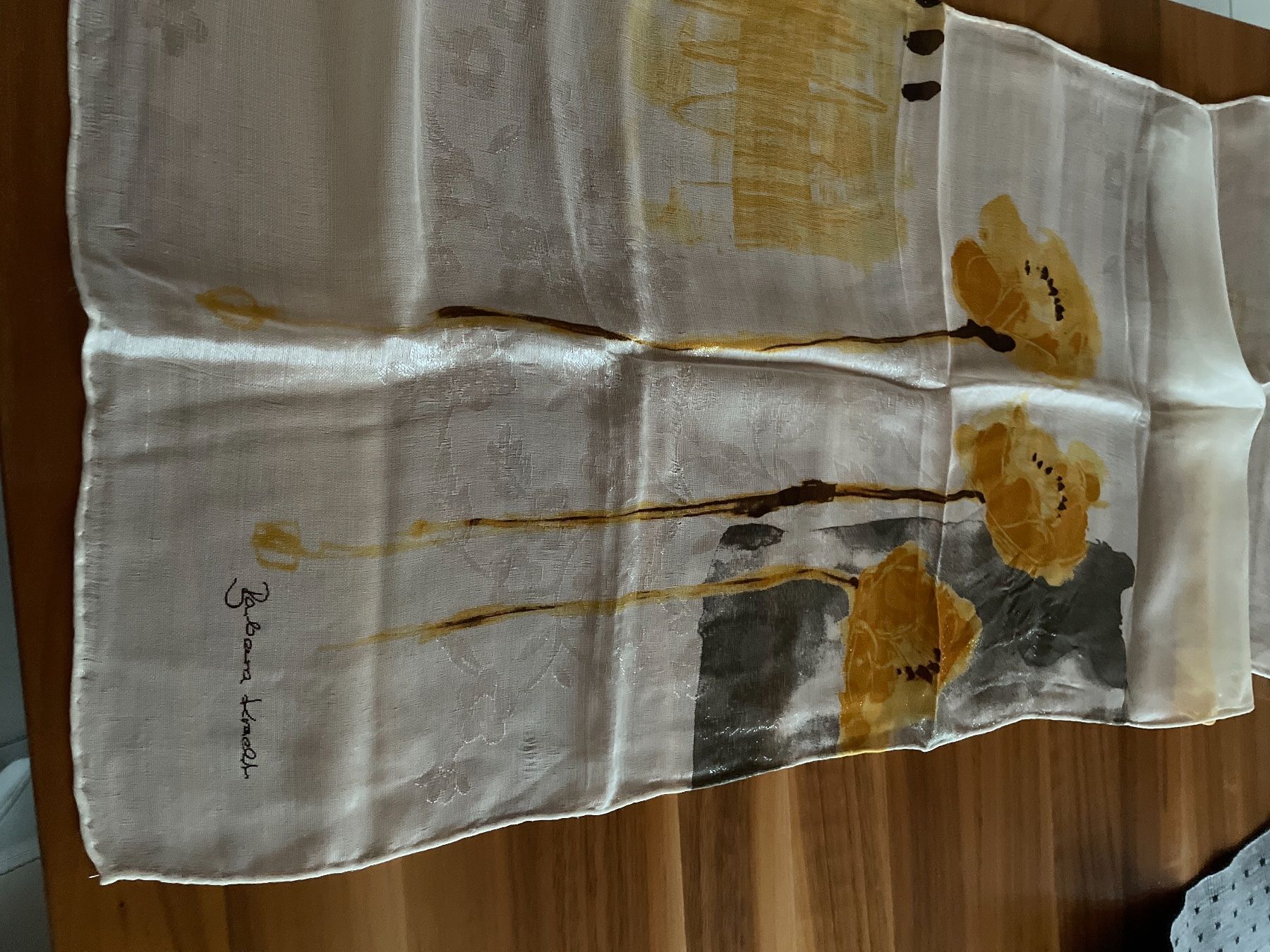 Foulard & Sciarpe: Seidenschal Barbara Kracht festlich – Usato da Zizers venduto da Hallab