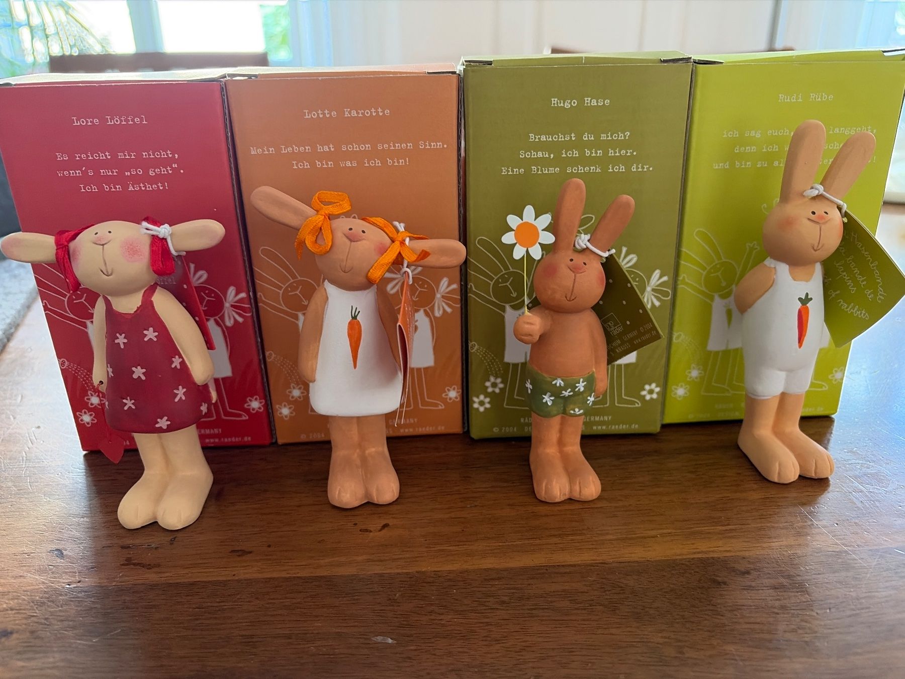 Tutte le decorazioni: Die Hasenbande orginalverpackt 10 Stück – Nuovo e nell'imballaggio originale da St.Gallen venduto da Boergie