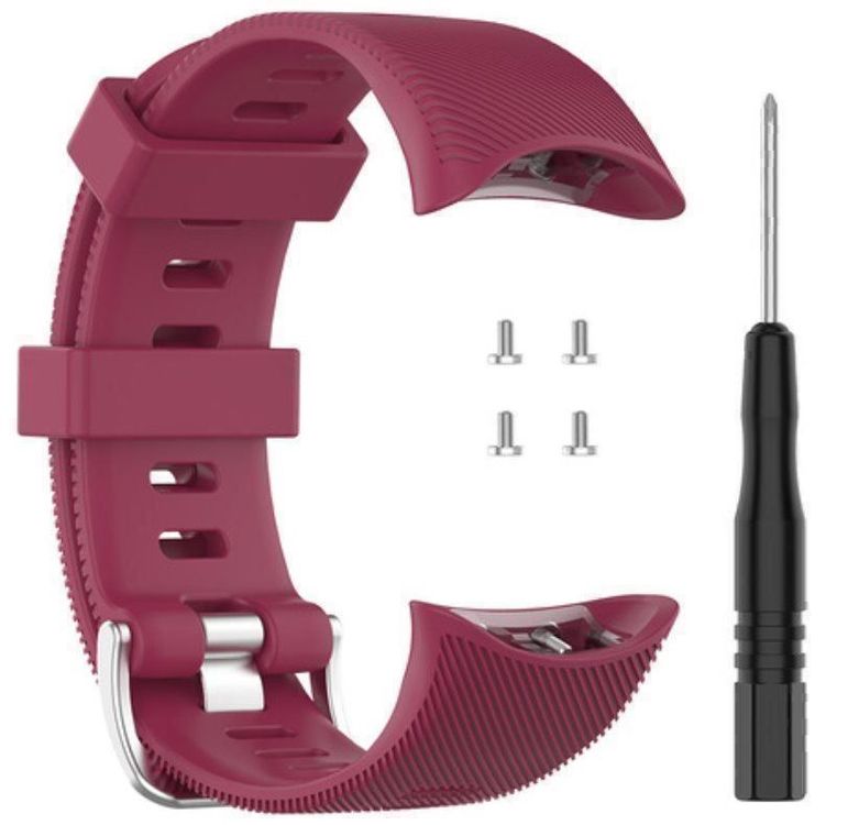 TopPerfekt Armband Für Garmin Forerunner 45s - Silikon Armband + 2x Displayschutz