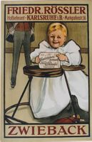 ROESSLER ZWIEBACK BEBE c.1920 - Original Plakat