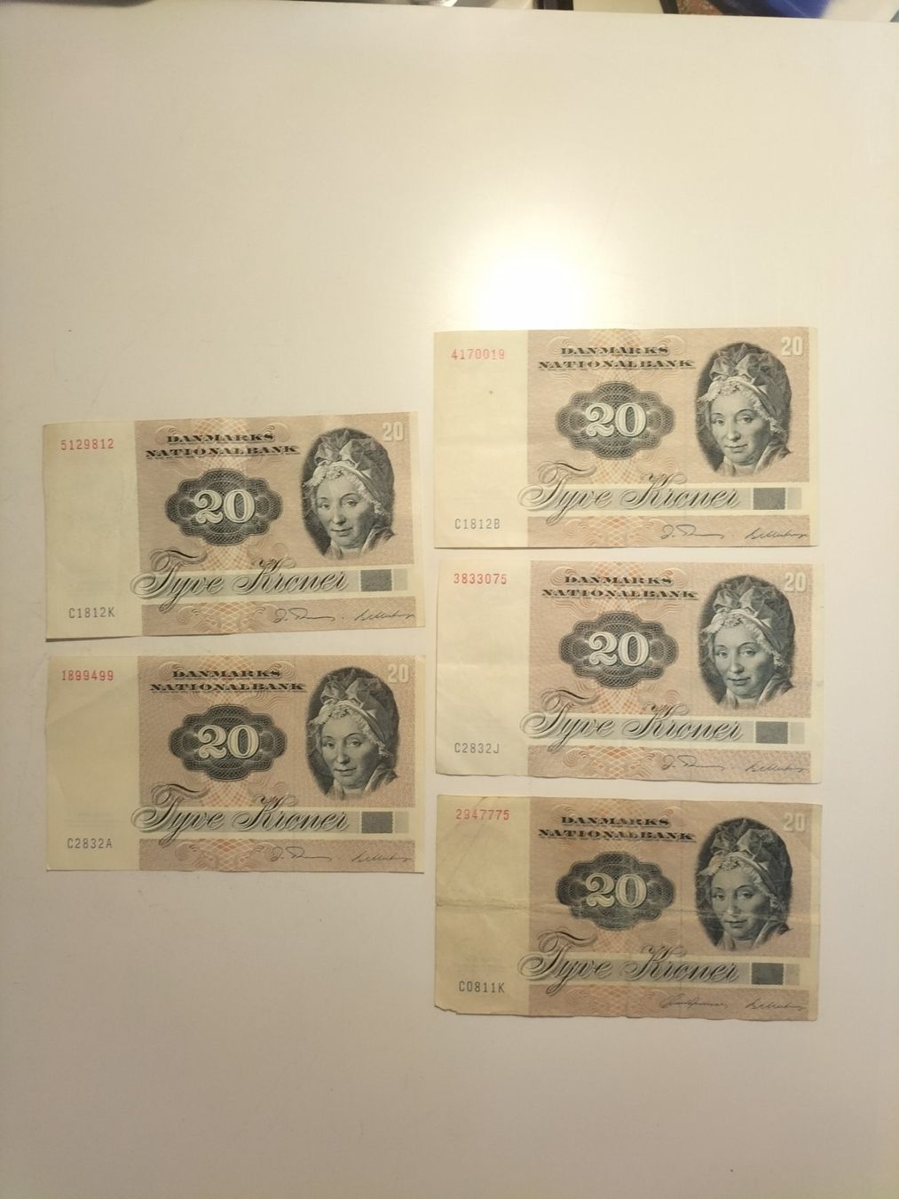 Banknoten: Dänemark - Banknotensammlung – Gebraucht aus Innerberg von simon30432