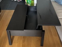 Couchtisch verstellbar, schwarz, TRULSTORP