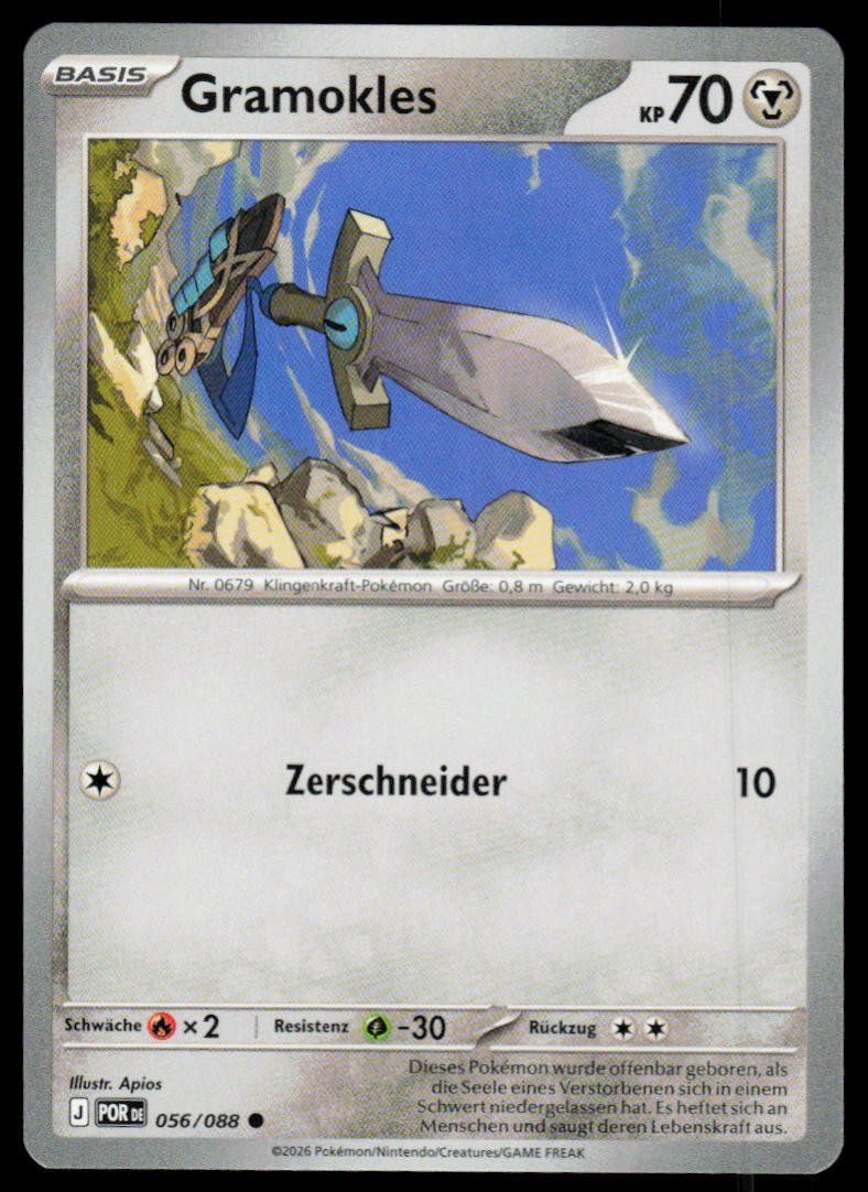 Pokémon Carte collezionabili: Pokemon Gramokles 056/088 – Usato da Herisau venduto da Pokemon2025