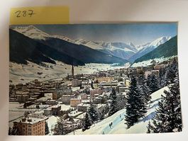 Postkarte Davos Blick von Höhenpromenade 1560m, 1965