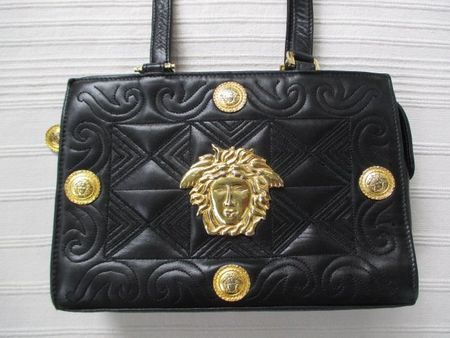Gianni Versace - Crossbody Bag Leder Tasche 93 Vintage rar