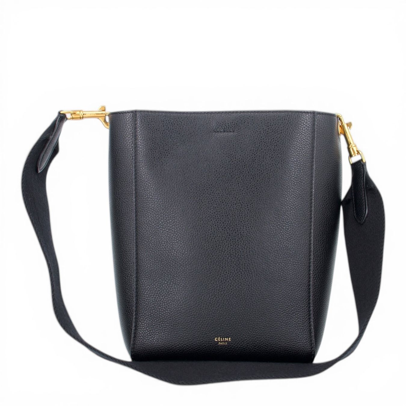 Celine Taschen für Damen: Céline Sangle bucket small schwarz – Gebraucht aus Binningen von Designerlabels
