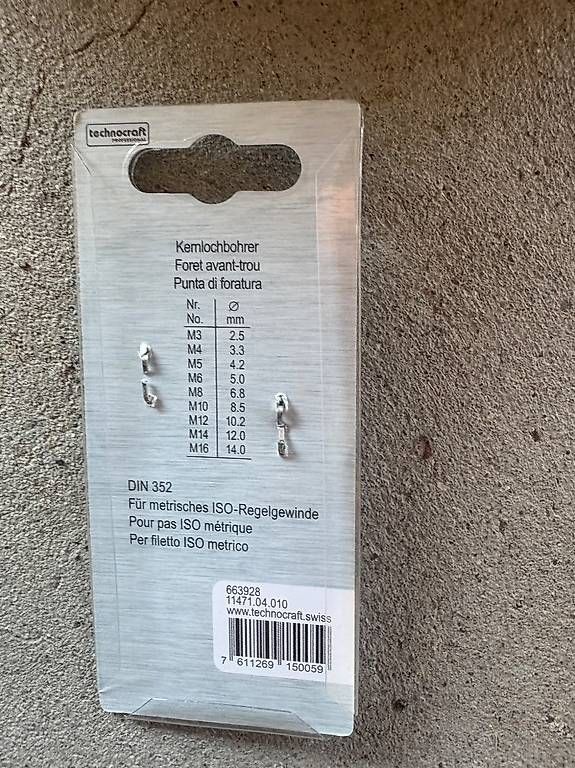 Technocraft Tutti gli attrezzi: 233x Technocraft HSS M4 Gewindebohrer  Neu & OVP  Posten – Nuovo e nell'imballaggio originale da Müselbach venduto da Mueselbach 1