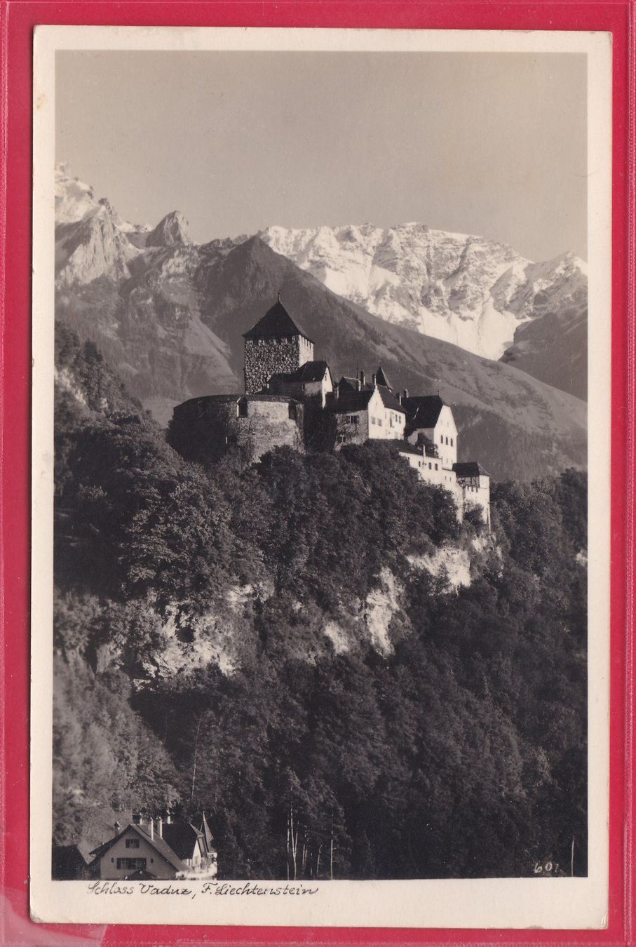 Cartoline postali: SCHLOSS VADUZ, 3.8.1940 – Usato da Oberrieden venduto da Gebirgsstelze