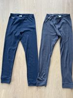 2 Odlo Kinder Thermo Unterhosen blau grau Grösse 140