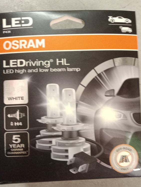 Osram H4 LED Autolampe Set, LEDriving