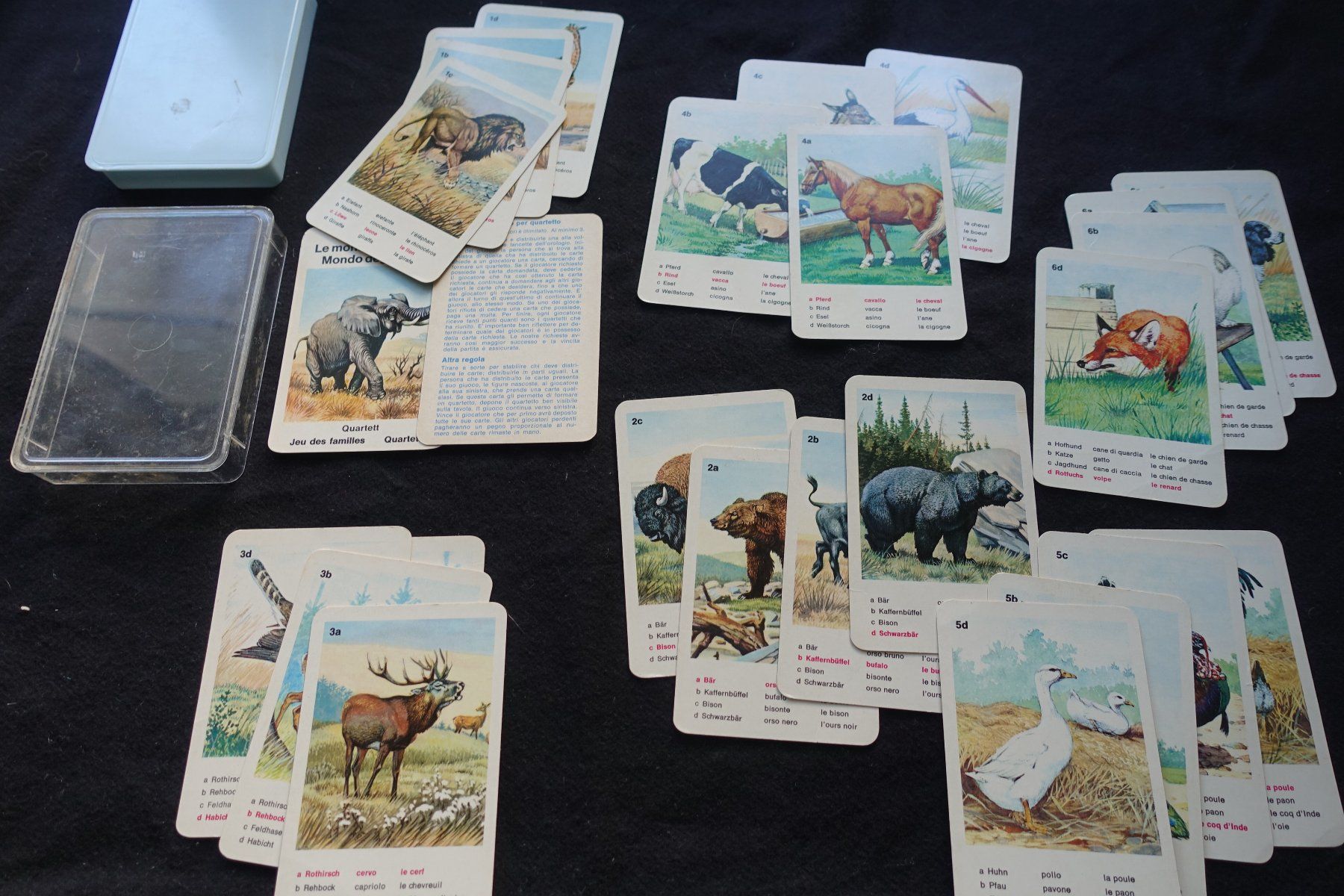 Spiele: Quartett "Tierwelt ", Suchard Express-Rückseite Komplett – Gebraucht aus Gutenswil von Optico 1