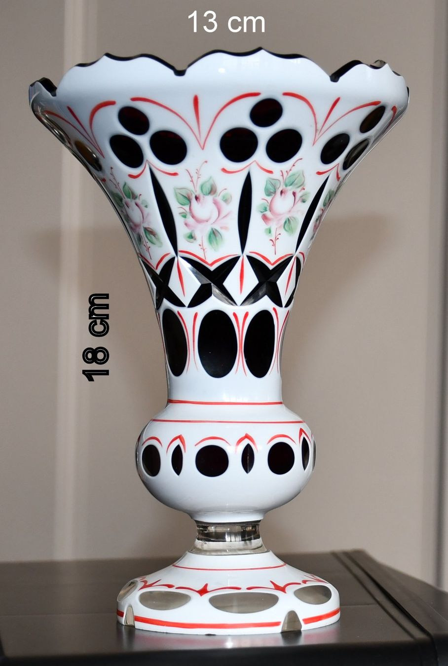 Vasi & Recipienti: Böhmische Vase 18 cm hoch – Usato da Rotkreuz venduto da salsanera 1